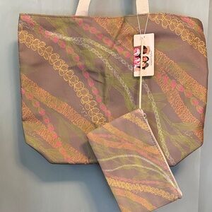 Simply Sisters Lola Beach Tote & Pouch Set (NWT)
